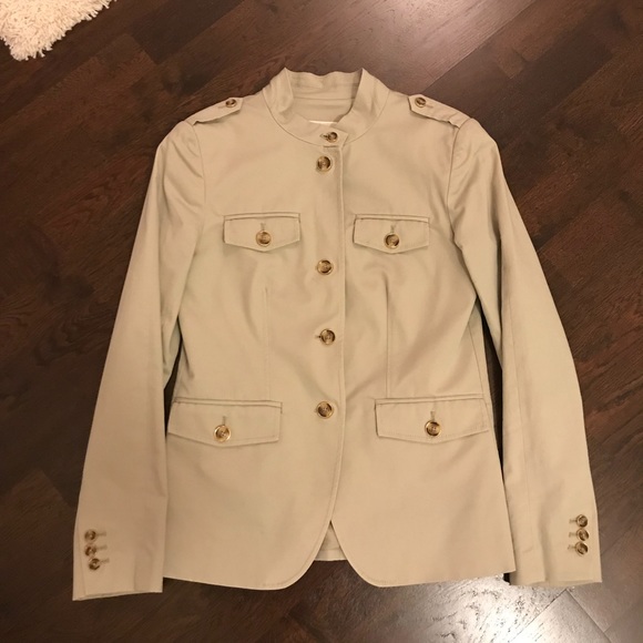 MICHAEL Michael Kors Beige Army-Style Blazer - Picture 2 of 4